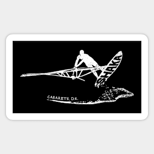 Windsurfing Freestyle Jump Shaka, Cabarete DR, Dominican Republic Sticker